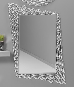 Lustro z ozdobną ramą lustrzaną 100x130