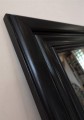Lustro dębowe z piękną czarną ramą 70x140