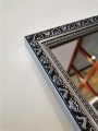 Lustro srebrne z ozdobną wąską ramą 60x80