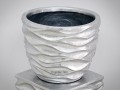 Donica 2027/1 26x33x33cm Srebrna