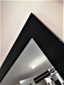 Klasyczne lustro z prostą ramą czarną 73x133