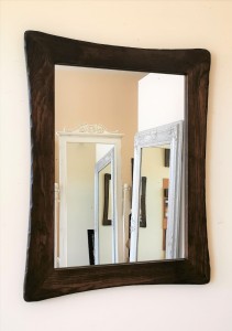 Lustro dębowe Wenecja 70x90