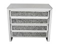 Komoda lustrzana z kryształkami 91x43x91