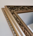 Lustro stylowe rama drewniana złota 200x110