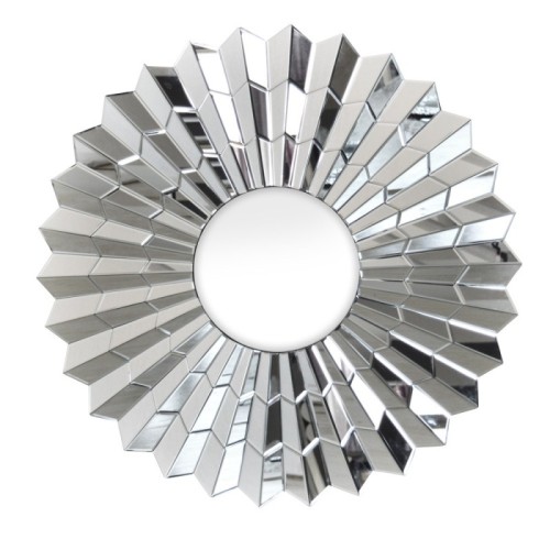 Lustro z ozdobną ramą lustrzaną 90x90