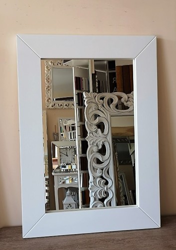 Lustro klasyczne dębowe białe SM8 50X70