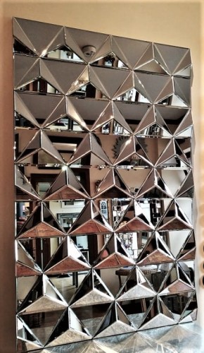 Designerska dekoracja lustrzana z efektem 3D