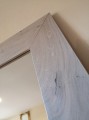 Duże lustro do przedpokoju z ramą dębową bieloną 100x200