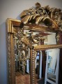 Duże lustro z ramą lustrzaną i złotymi zdobieniami 92x185