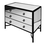 Komoda loftowa srebrno czarna 