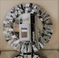 Okrągłe lustro rama lustrzana 3D