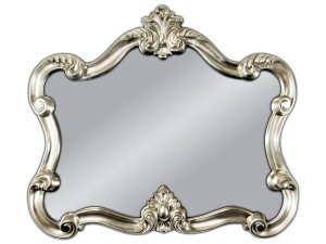 Lustro stylowe srebrne 92x109