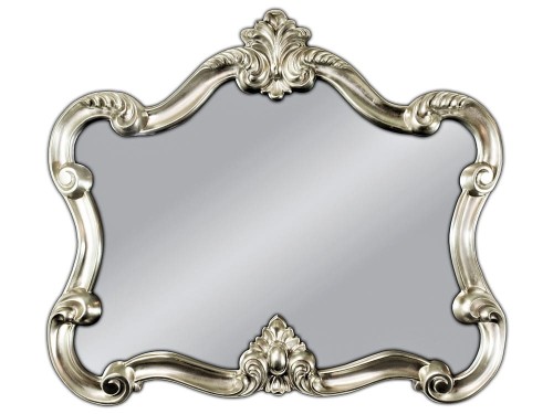 Lustro stylowe srebrne 92x109