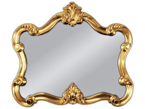 Lustro stylowe złote 92x109