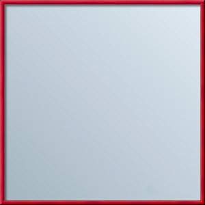 Lustro w ramie aluminiowej czerwonej 70x70