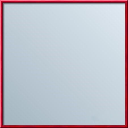 Lustro w ramie aluminiowej czerwonej 70x70