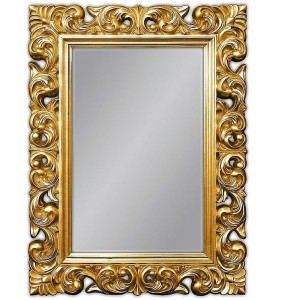 Lustro z ramą złotą ażurową 91x121