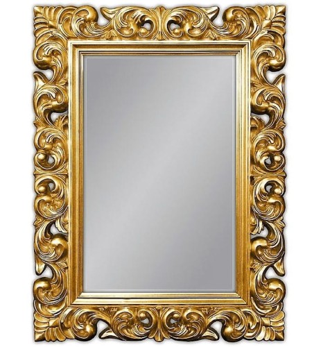 Lustro z ramą złotą ażurową 91x121