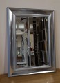 Lustro glamour srebrne 60x80