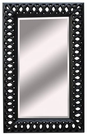 Lustro z dekoracyjną ramą białą 95x155