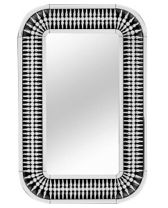 Owalne  lustro z dekoracyjną  ramą w stylu glamour 80x120