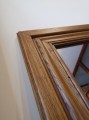 Lustro do przedpokoju z ramą dębową frezowaną 70x140