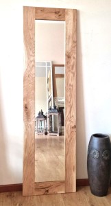 Lustro natura w prostej ramie 50x170