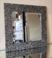 Unikatowe lustro z ramą szklaną 80x80
