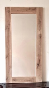 Proste lustro ścienne DĄB NATUR 60X120