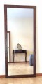 Duże lustro do przedpokoju dębowe kolor ramy ciemny orzech 80x180