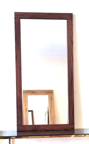 Lustro dębowe ciemny orzech 70x140