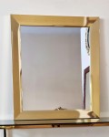 Złote lustro do łazienki, przedpokoju 75x85