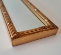 Dekoracyjne lustro z ramą złotą 18 x 119