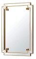 Wiszące lustro ze złotymi akcentami 80x120