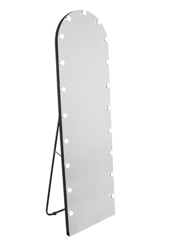 Półokrągłe lustro stojące z oświetleniem led 50 x165