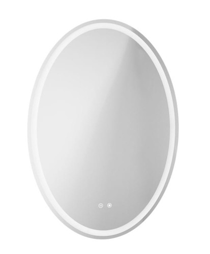 Owalne lustro łazienkowe z podświetleniem 70x100