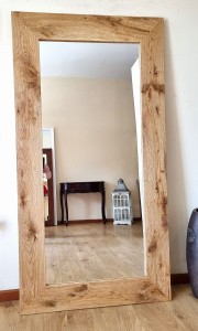 Lustro w starej ramie drewnianej 90x170