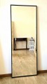 Lustro czarne wąska rama aluminiowa 60x160