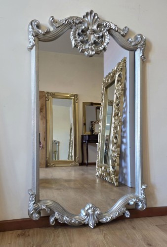 Lustro stylowe srebrne 80x140