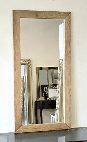 Lustro dąb naturalny 60x120