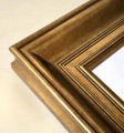 Duże piękne lustro do przedpokoju 120x180 złote postarzane