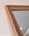 Lustro z ramą frezowaną dąb naturalny