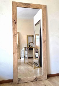 Duże dębowe lusro  postarzane 80x180