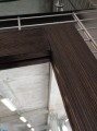 Lustro z ramą drewnianą szczotkowaną WENGE 60X160