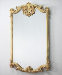 Lustro stylowe złote 80x140