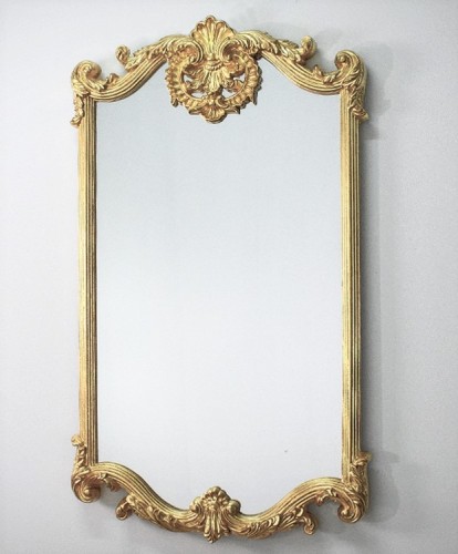 Lustro stylowe złote 80x140