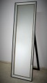 Lustro stojące z postarzaną ramą lustrzaną 50x165