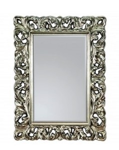 Lustro z ramą srebrną ażurowe 62x85