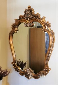 Lustro barokowe złote 80x113