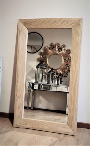 Lustro z masywną ramą dębową  70x120